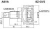 ASVA SZ-GV2 Joint Kit, drive shaft